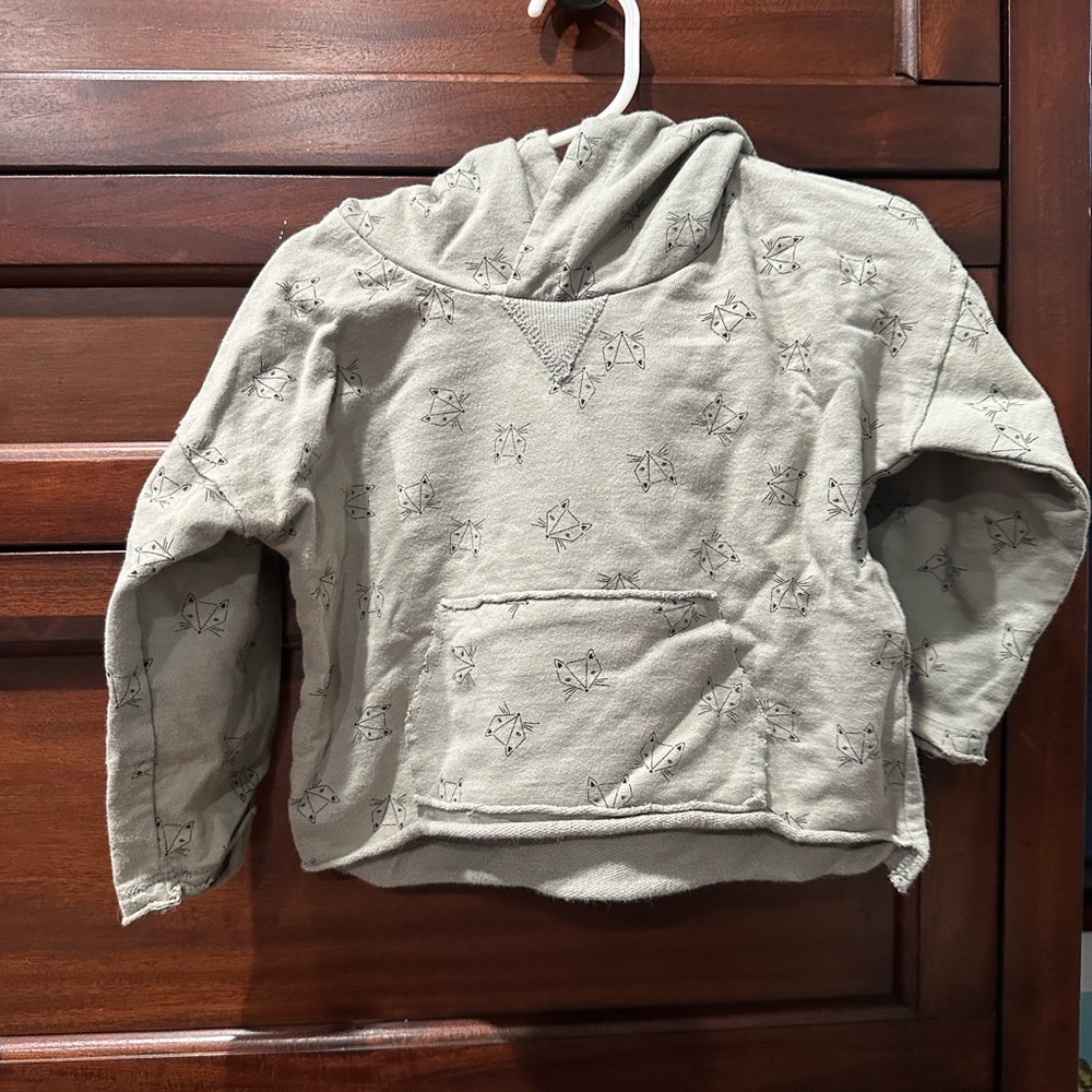 Rylee and Cru Kids' Green Patterned Hoodie